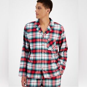 NWT Macy’s Holiday Lane Matching Family Pajamas Set for Men in Winterton Plaid